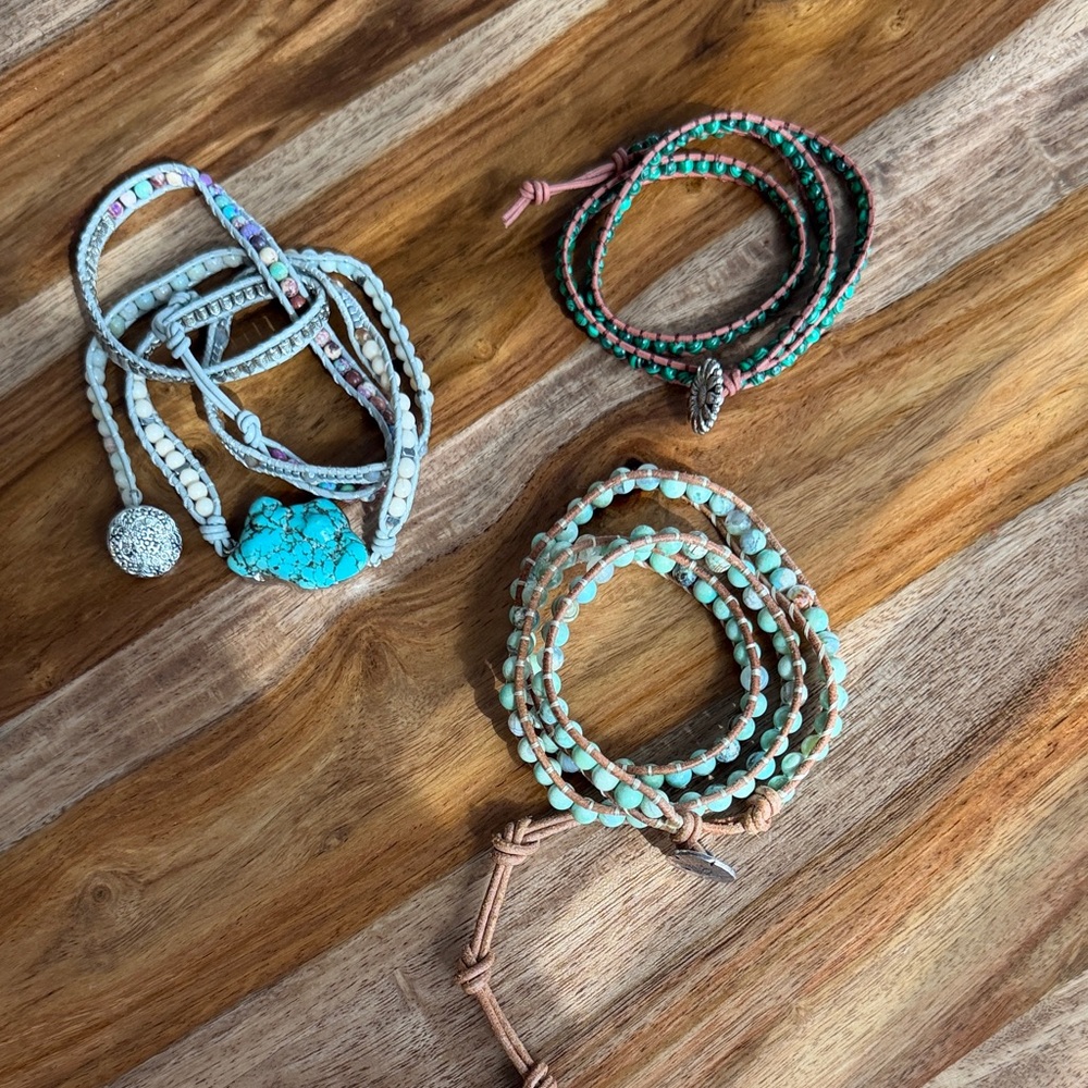 Natural Stone Beaded Bracelet Set